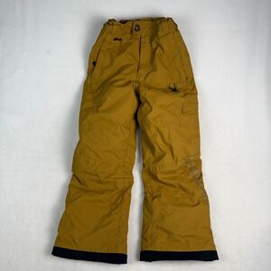 Spyder Kids Insulated Snow Ski Pants Mustard Yellow Gold Size 10 Kids